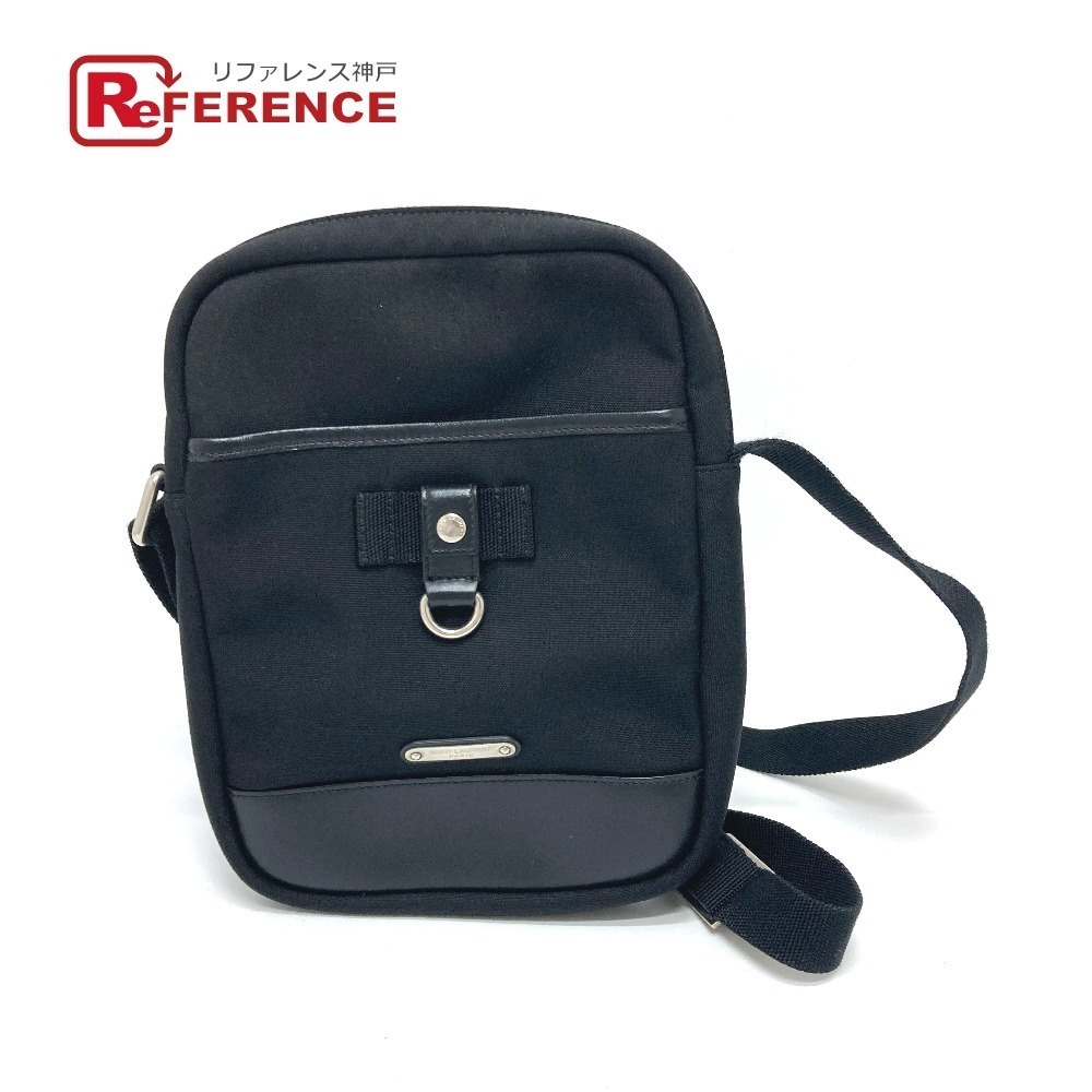 SAINT LAURENT PARIS logo plate Rivington bag crossbody leather black